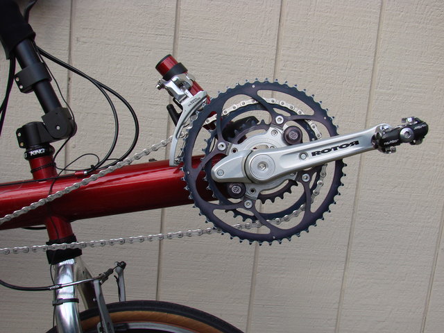 Rare 155mm Rotor Crankset on Total Custom Bacchetta Giro