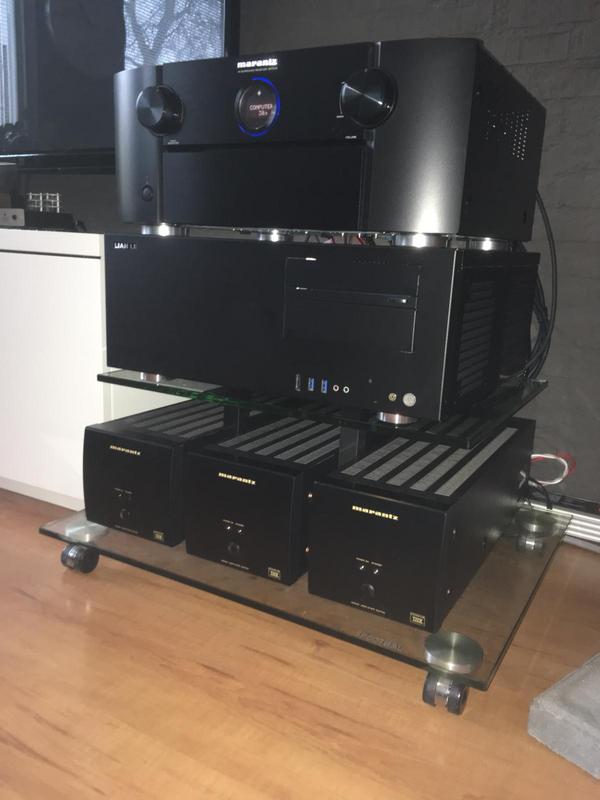 Marantz SR7010, HTPC ant 3 mono-blocks