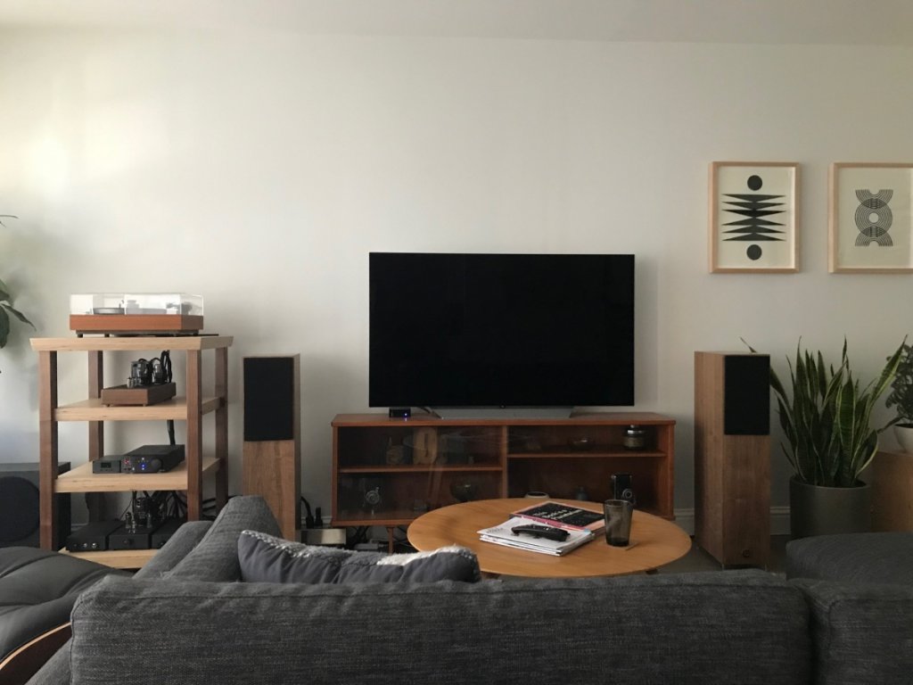 Omega Speakers in the Living Room