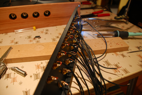 My DIY RCA switch box being made