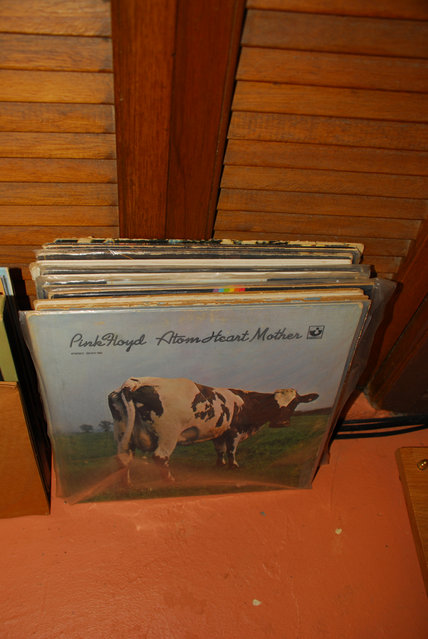 My Stack of Floyd Albums - Possibly the best band ever, Atom Heart mother is one of my Favs