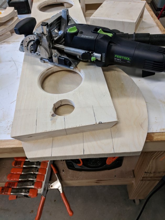 Using Festool Domino mortise and tenon for joints.
