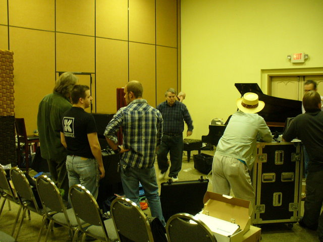 Setting up - Ray Kimbers crew setting up the Sony Sonoma DSD recording gear.
James Bongiorno
Brian Cheney