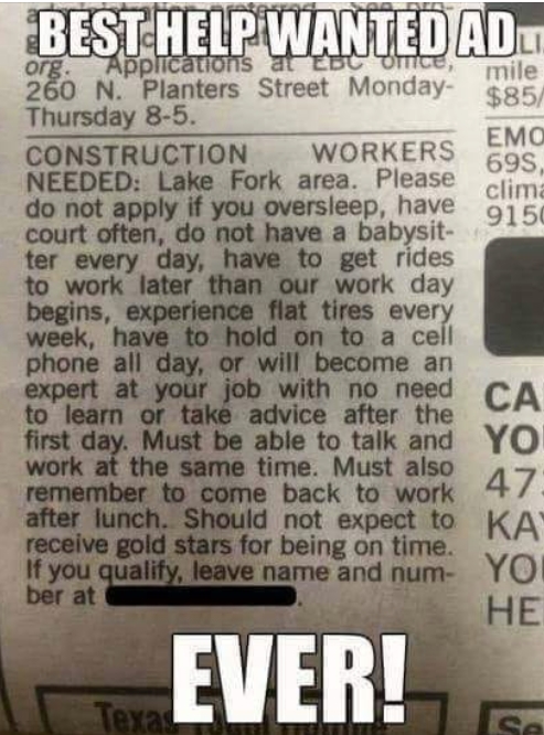Help Wanted
