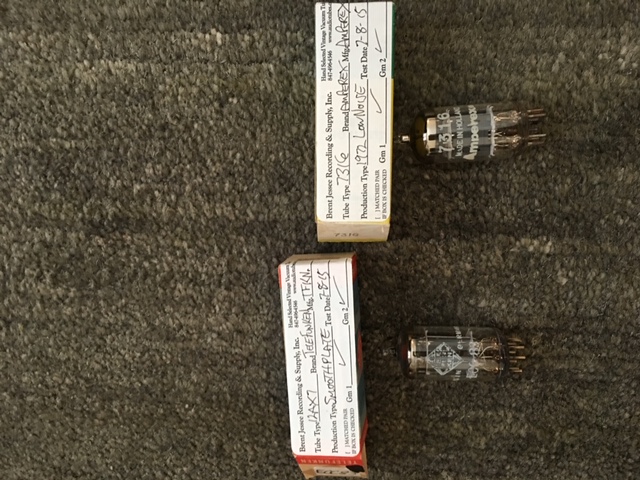 12AX7 and 12AU7 tubes