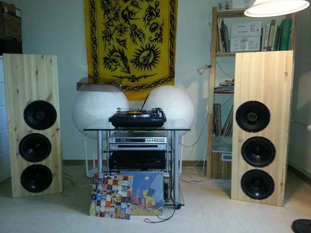 my listening room with diy open baffle speaker