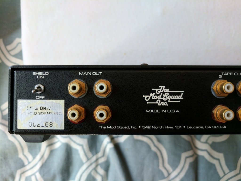 Mod Squad Line Drive preamplifier back