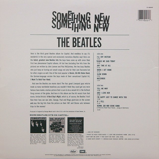 THE BEATLES/ Something New (rear) - LP
