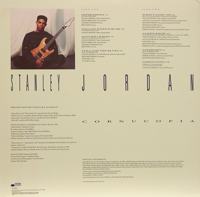 STANLEY JORDAN/ Cornucopia (rear) - LP
