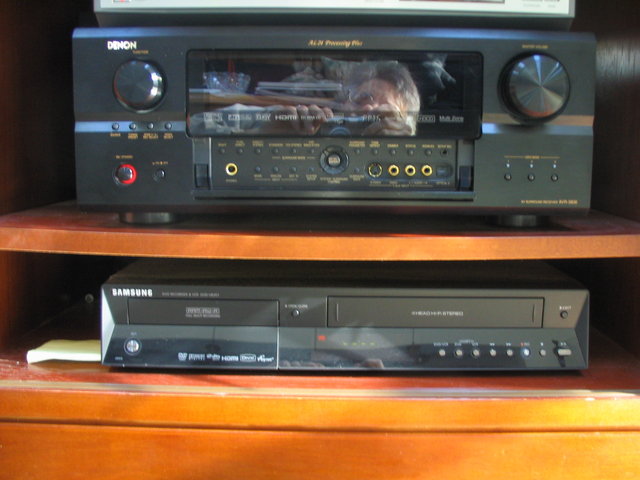 Denon AVR-3806 - With door open for less often used features. This allows a nice, clean appearance
Perfect condition!