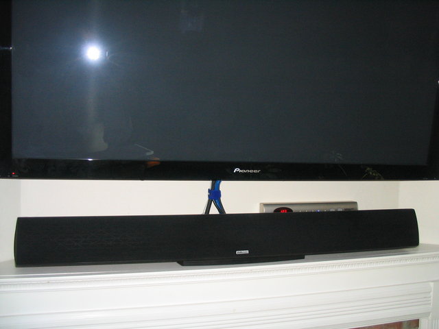 Polk Surroundbar - Beautiful sounding unit that was way overkill for the occasional tv watching.