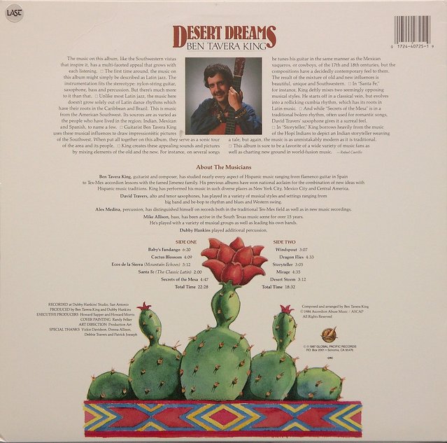 BEN TAVERA KING/ Desert Dreams (rear) - LP