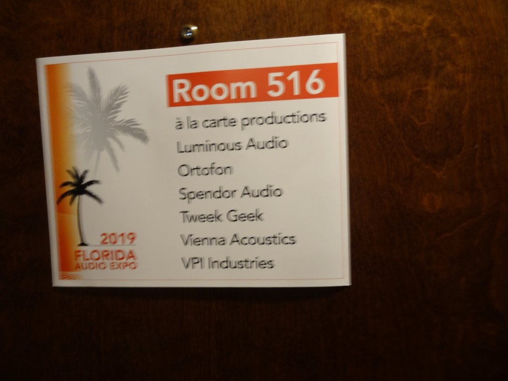 a la carte productions, Room 516, Luminous Audio, Ortofon, Spendor, Tweek Geek, Vienna Acoustics, VPI