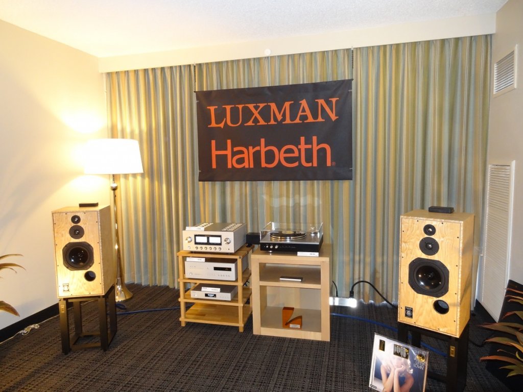 Luxman, Harbeth (www.fidelisav.com), Melco (www.melco-audio.com), Room 604