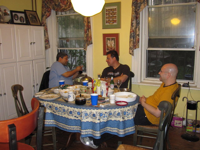 Some of the Ravers in Occams dining room