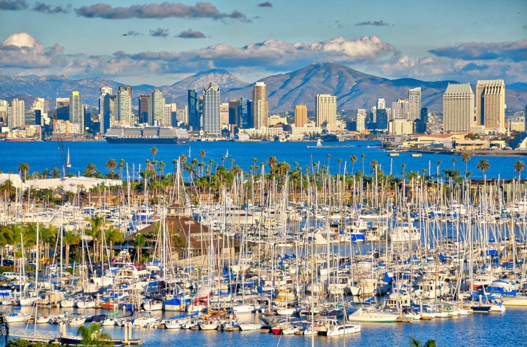 San Diego looking west.