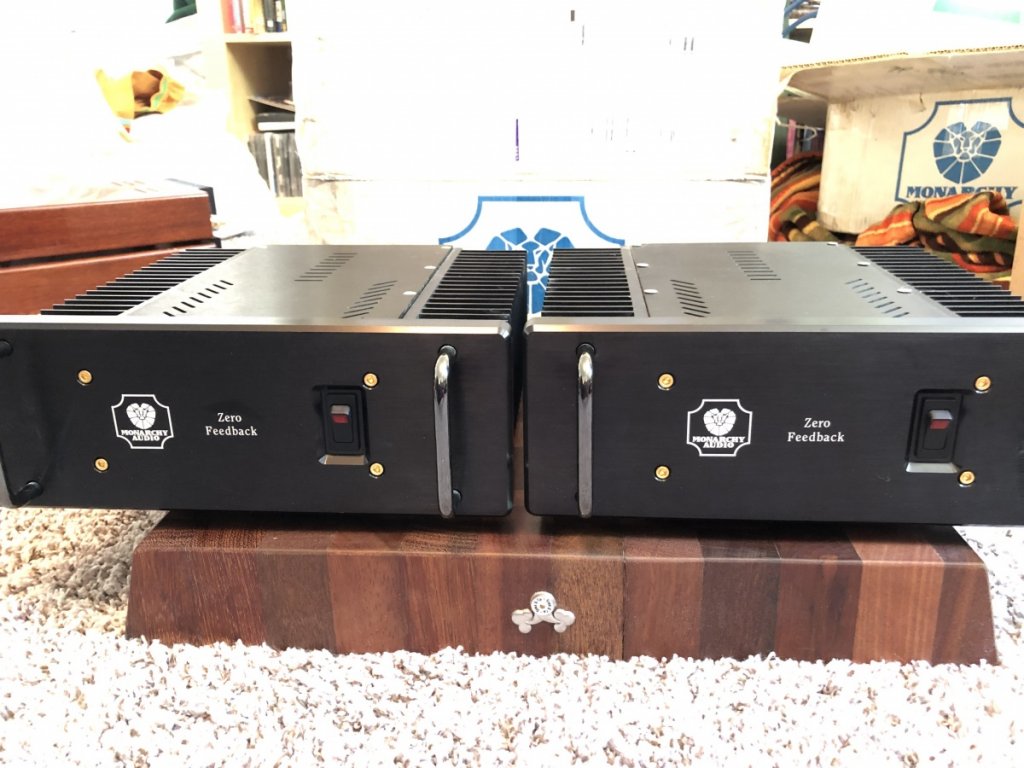 SOLD—Monarchy Audio SM-70 Pros- pair of fully balanced mono block amps