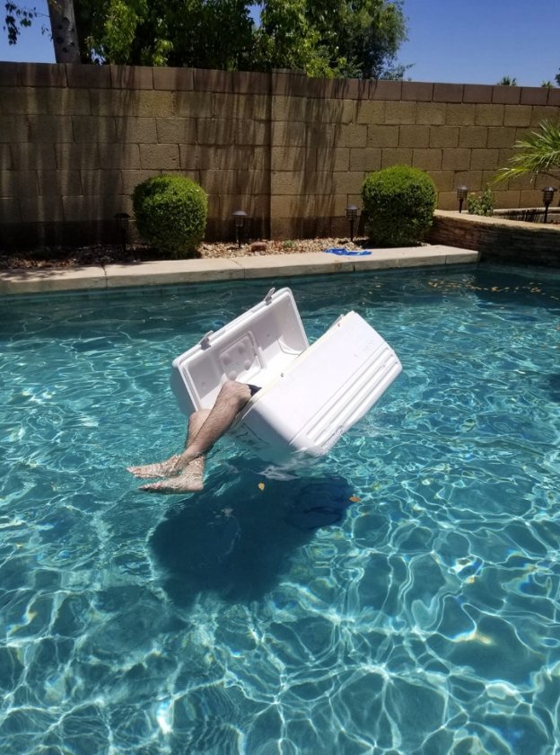 Summer in the pool