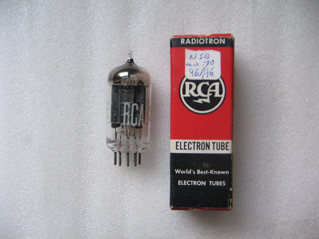 Early RCA 12AX7 black plate