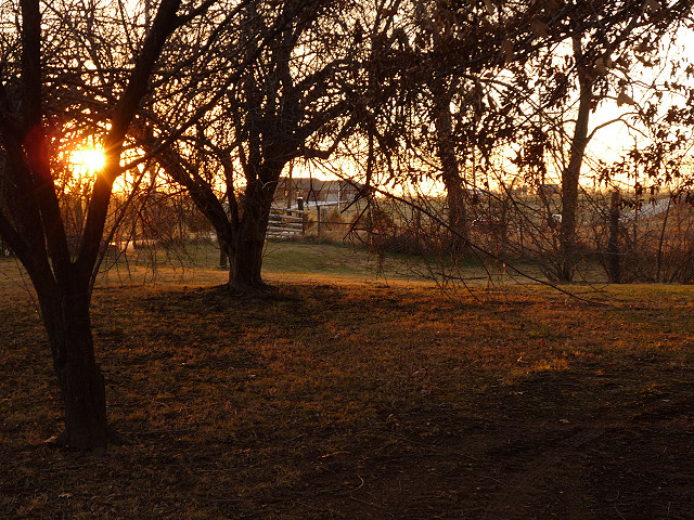 Sunset in December