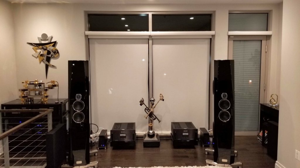 System with Audio Research Amplification, dCS Digital Stack, Triangle ART Analog w/Tidal Audio Agoria Speakers
