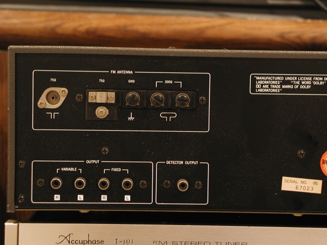 rotel rt-2100 - left rear