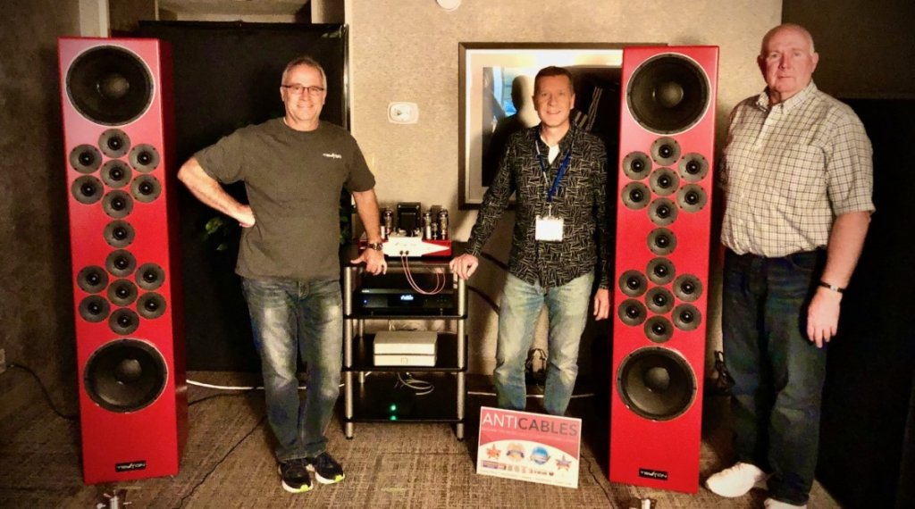 Capital AudioFest 2019 Room 402: Eric of Tekton Design, Paul of Anti Cables, Jeff of Exogal