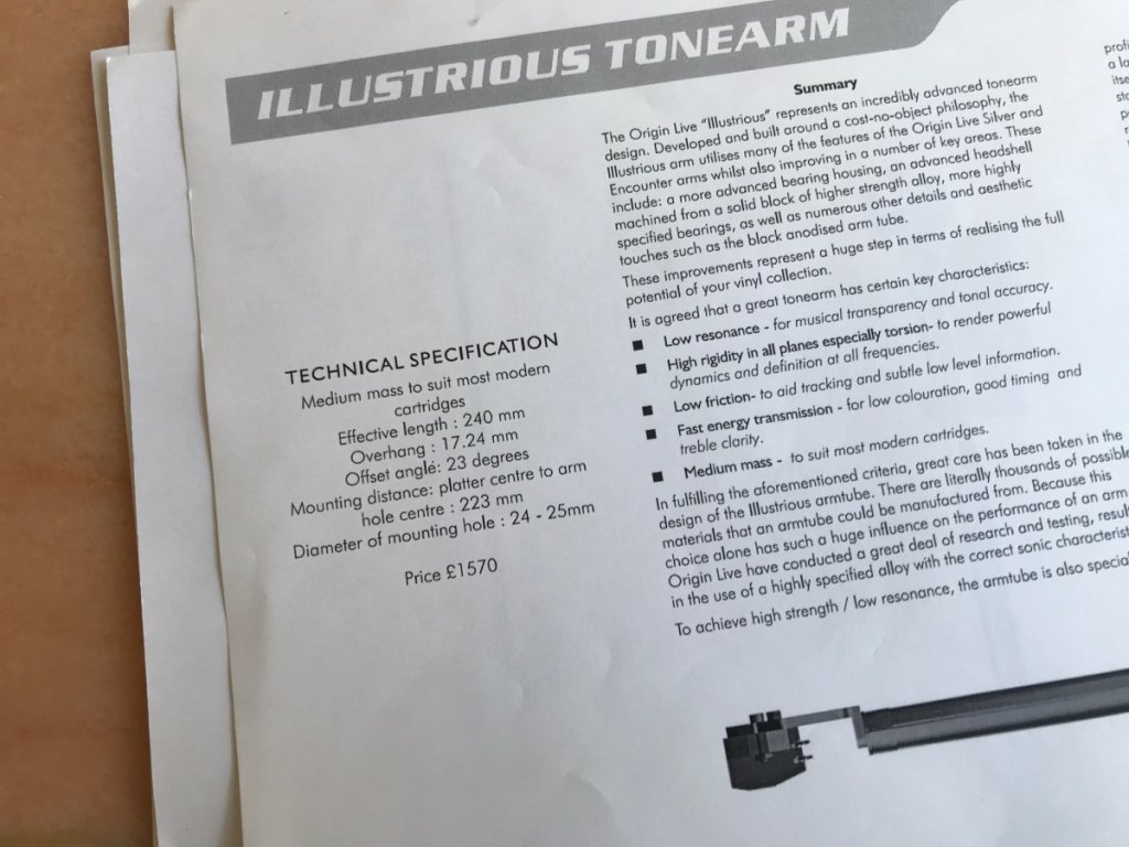 Tonearm 30