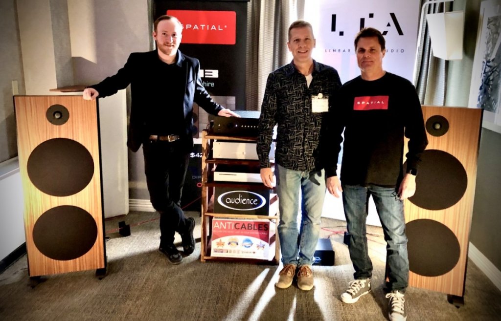 Capital AudioFest Room 526: Spatial M3 Sapphire Loudspeakers, Linear Tube Audio Z10 Integrated Amplifier, Lampizator Amber 3 DAC, Innuos server, and Anticables