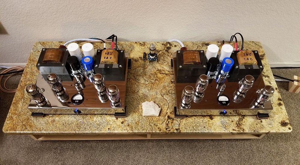 My latest fun project has been refurbishing and upgrading a pair of Quicksilver V4 amps.