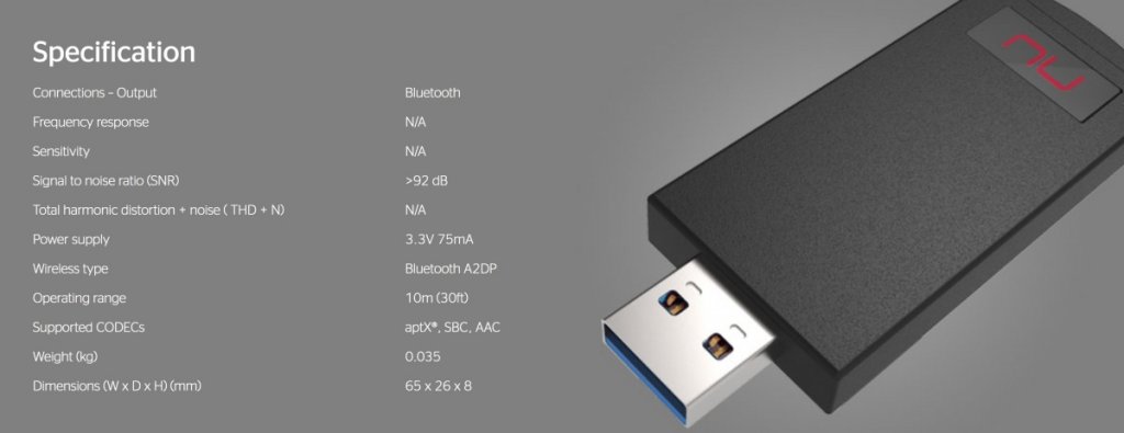 Nu Force-BTR-01-Bluetooth-Dongle