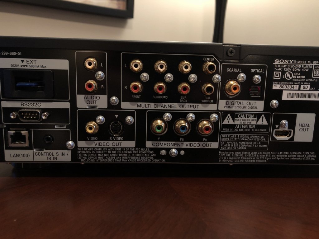 FS: Sony BDP-S5000ES Blu-ray Player