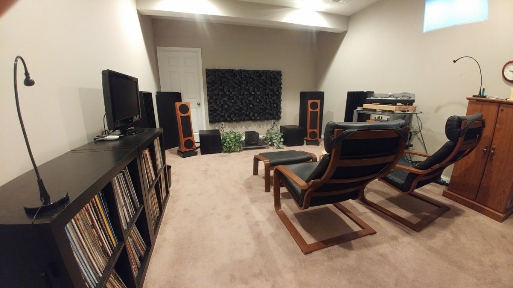 Listening room updated with P8 speakers