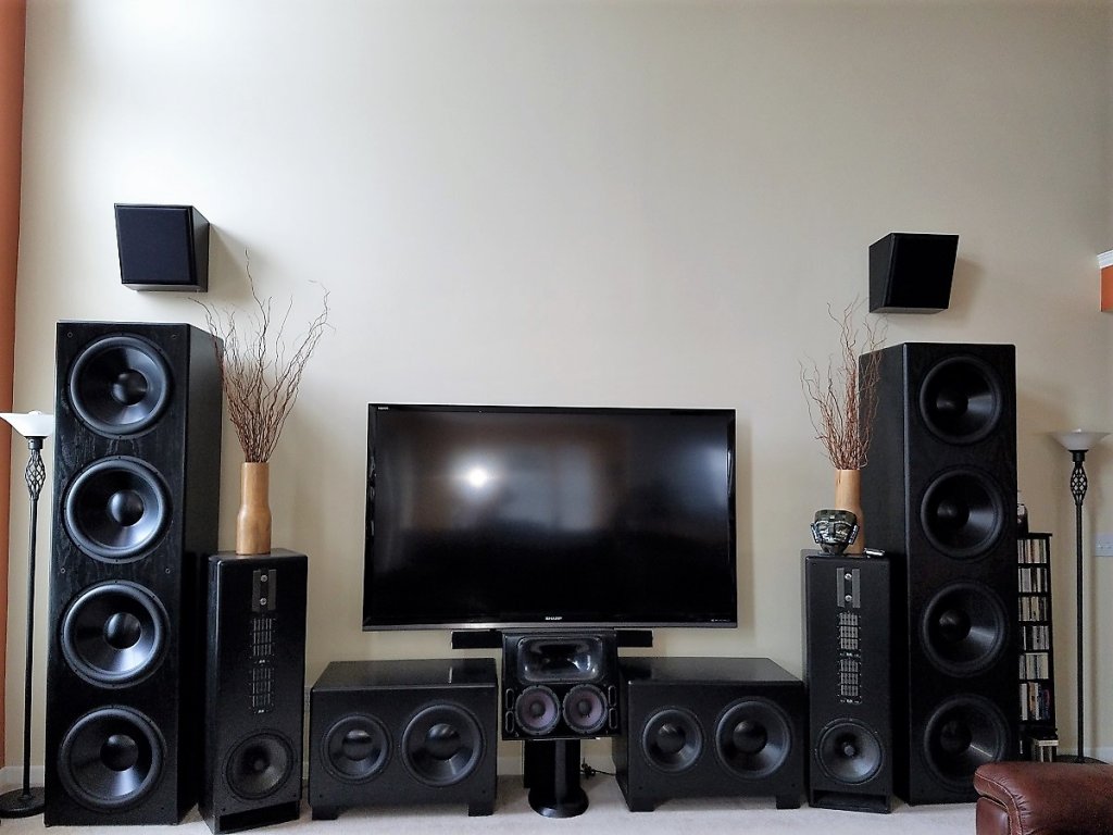 RM2's & Larger Subs shown
(ignore center, front presence & tall subs)