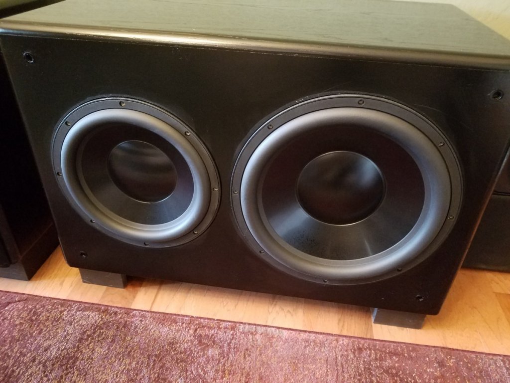 Larger Subs showing Aluminum cone ULTRA Mega Woofers