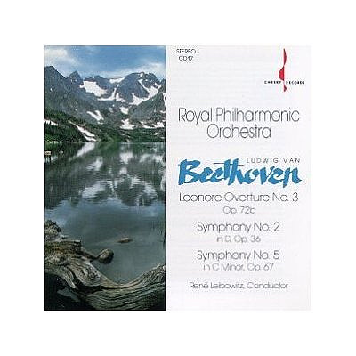 Beethoven Symphonies 2 & 5, Leonore Overture #3, Rene Leibowitz, Royal Philharmonic