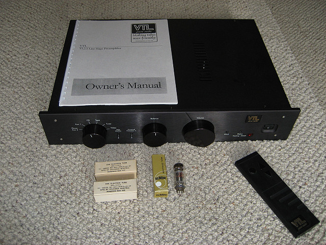 VTL TL-2.5 tube preamp with spare tubes