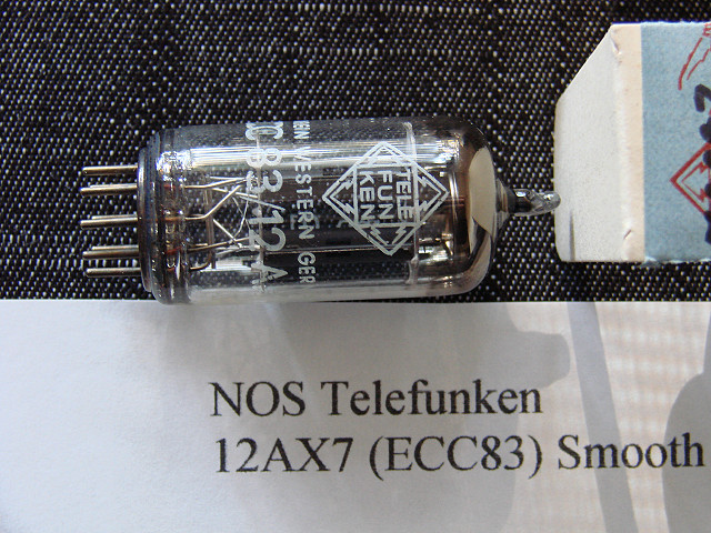 NOS Telefunken 12AX7 Closeup