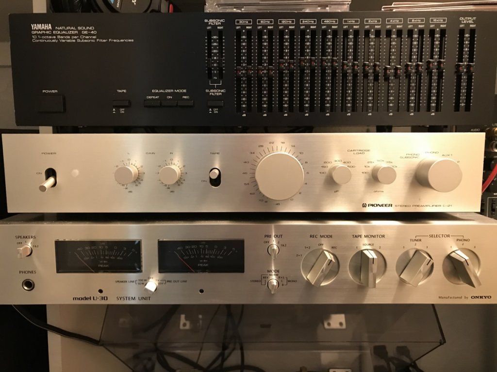 Yamaha Equalizer, Pioneer C21, Onkyo Control Center