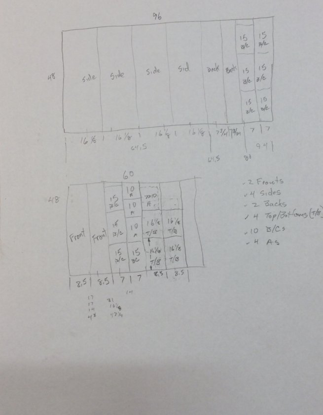 MDF panel cut plan for X-MTM