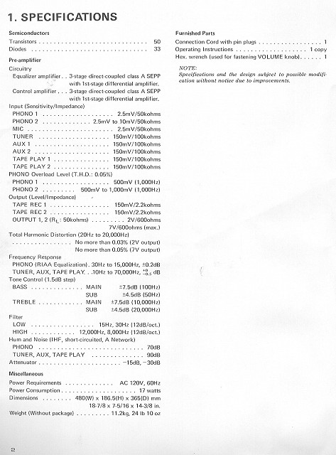 spec 1specs