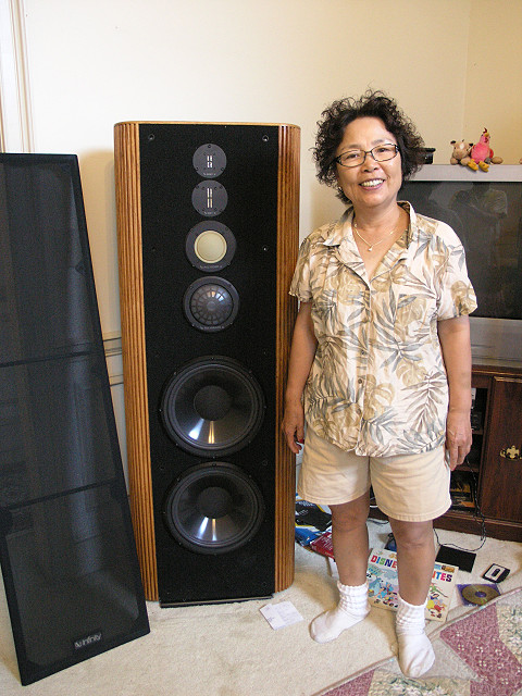korting onderpand vergroting Front shot Infinity Kappa 9 with rebuilt woofers by Bill Legal, Millersound.