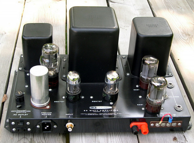 Sam's Audio Labs Heathkit AA-71 monoblock Amplifer with 5881 Output Tubes