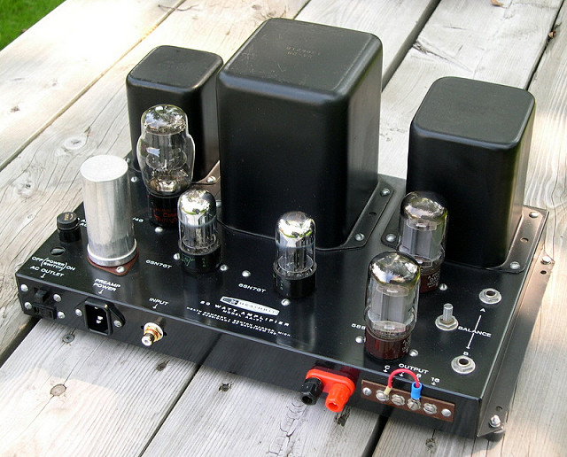 Sam's Audio Labs Heathkit AA-71 Monoblock Amplifier with 5881 Output Tubes