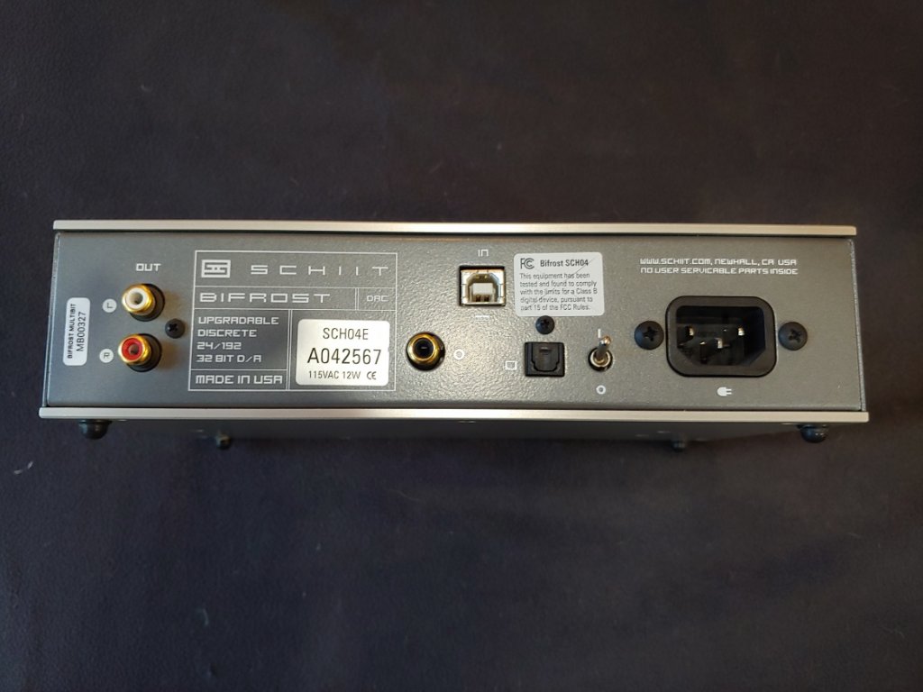 Schiit Bifrost Multibit Rear