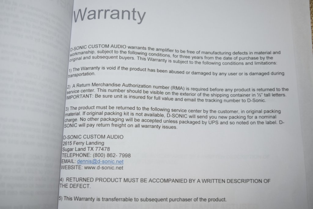 warranty