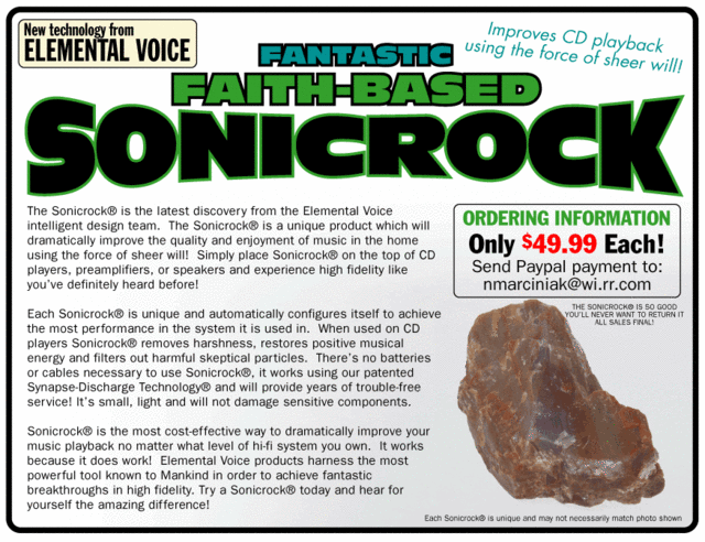 Sonic Rock 2 - Order your very own Sonicrock today! Ask me how!