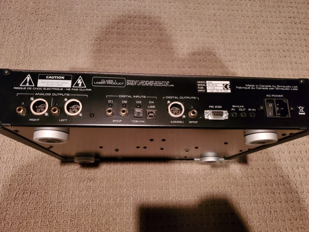 FOR SALE: Simaudio Neo 260D CD Transport/DAC