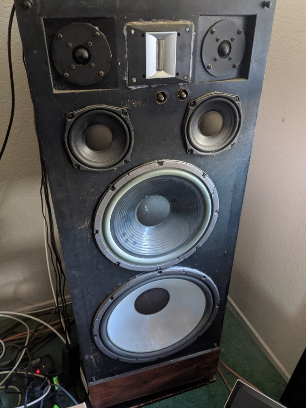 VMPS Super Tower kit (1980), woofers and mids upgraded around 1989 per Brian