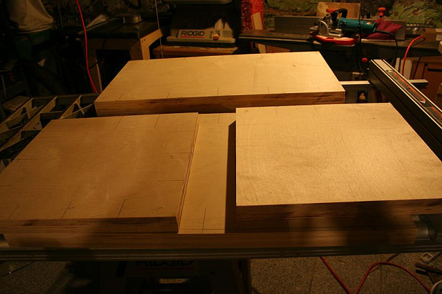 Cut pieces before using biscuit jointer.